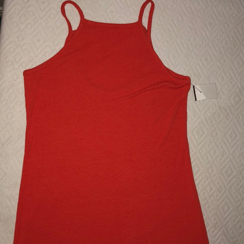 Mossimo Burnt Orange Mini Form Fitting Dress